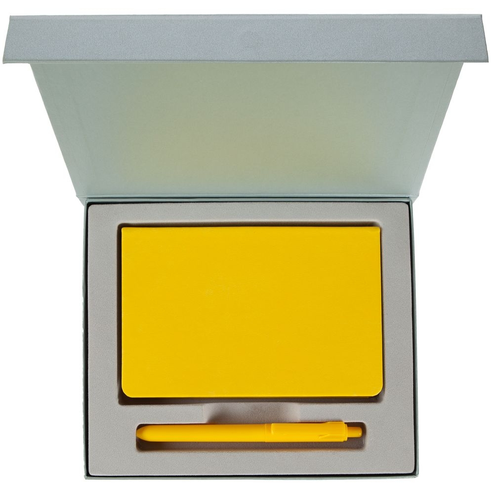 Набор Bright Idea, желтый, желтый, искусственная кожа; пластик; переплетный картон