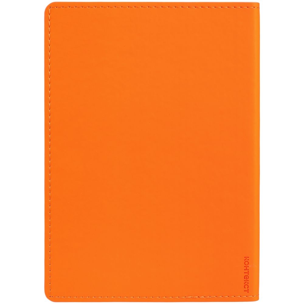 Ежедневник Tact, недатированный, оранжевый, оранжевый, soft touch