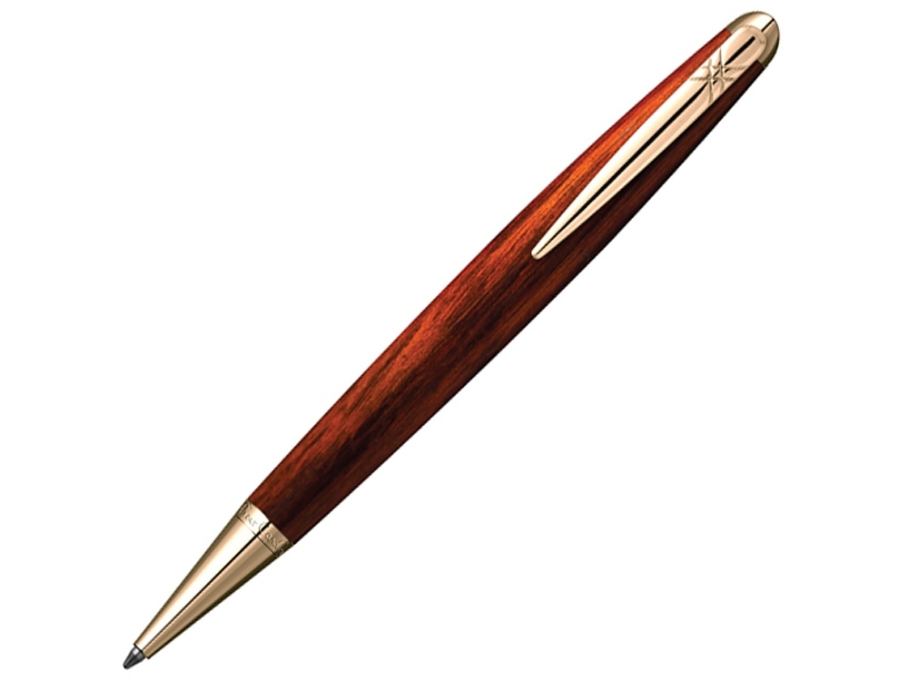 Ручка шариковая «Majestic», коричневый, черный, желтый, металл