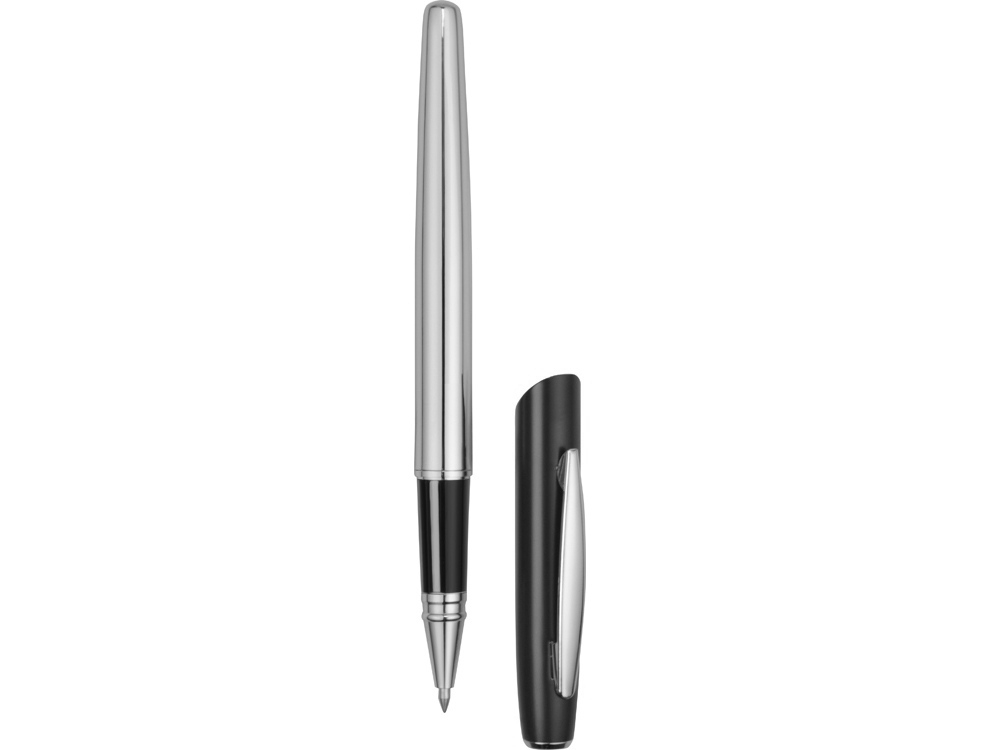 Ручка роллер «Roma», черный, серебристый, металл