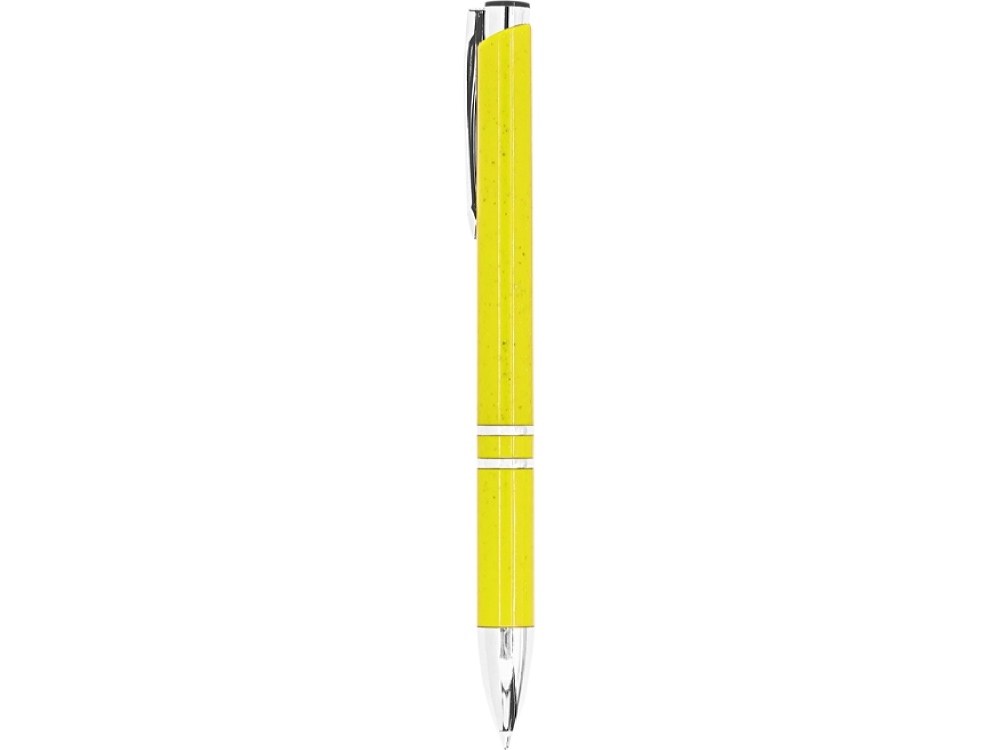 Ручка шариковая из пшеничного волокна HAYEDO, желтый, пластик, растительные волокна