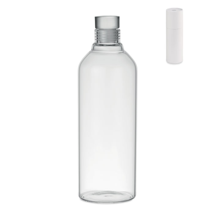 Бутылка 1 л, прозрачный, стекло