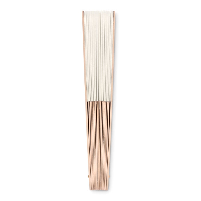 Веер деревянный, бежевый, wood+polyester