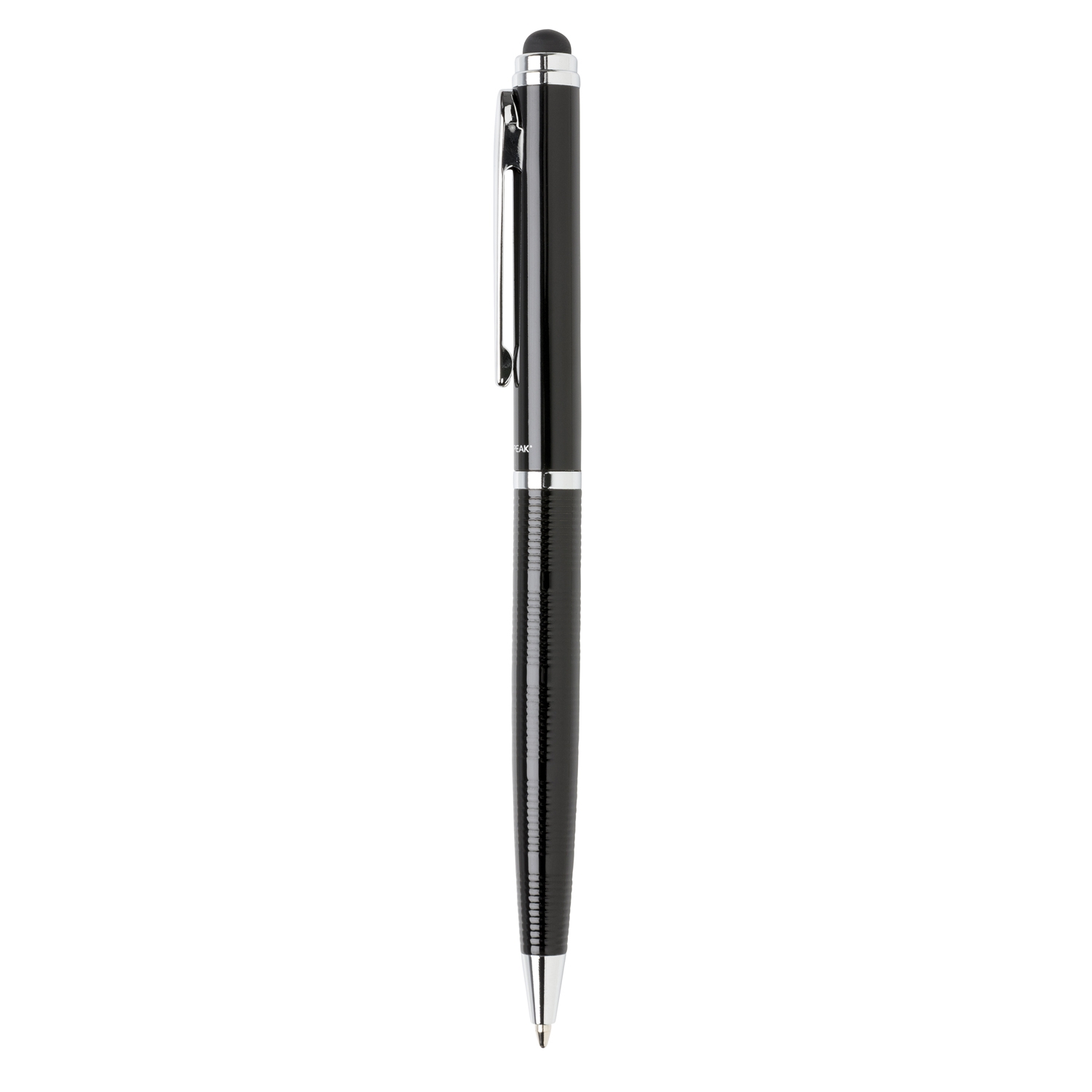 Ручка-стилус Swiss Peak, черный; серебряный, металл