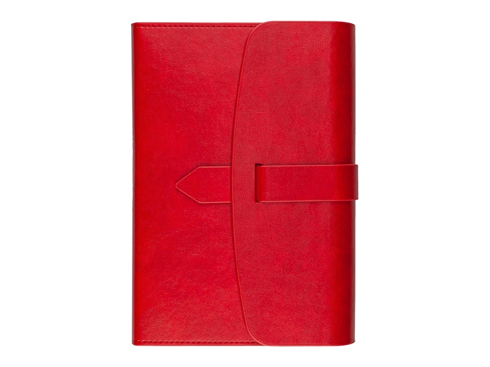Ежедневник недатированный А5 «Senate» с магнитным клапаном, красный, кожзам