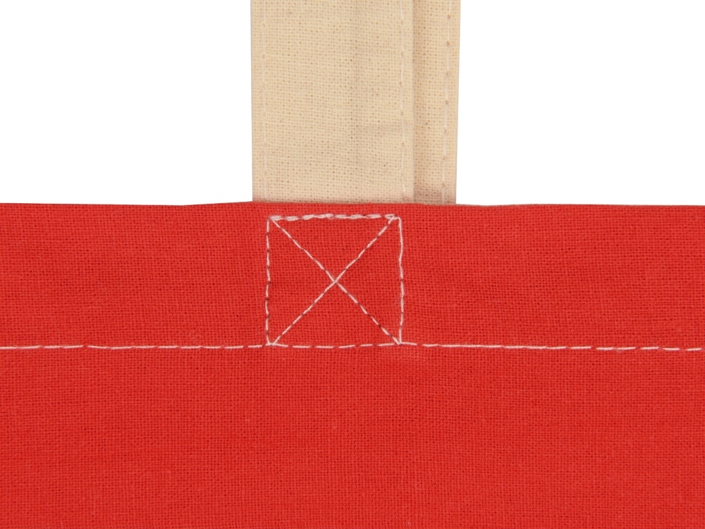 Сумка для шопинга «Twin» двухцветная из хлопка, 180 г/м2, красный, хлопок
