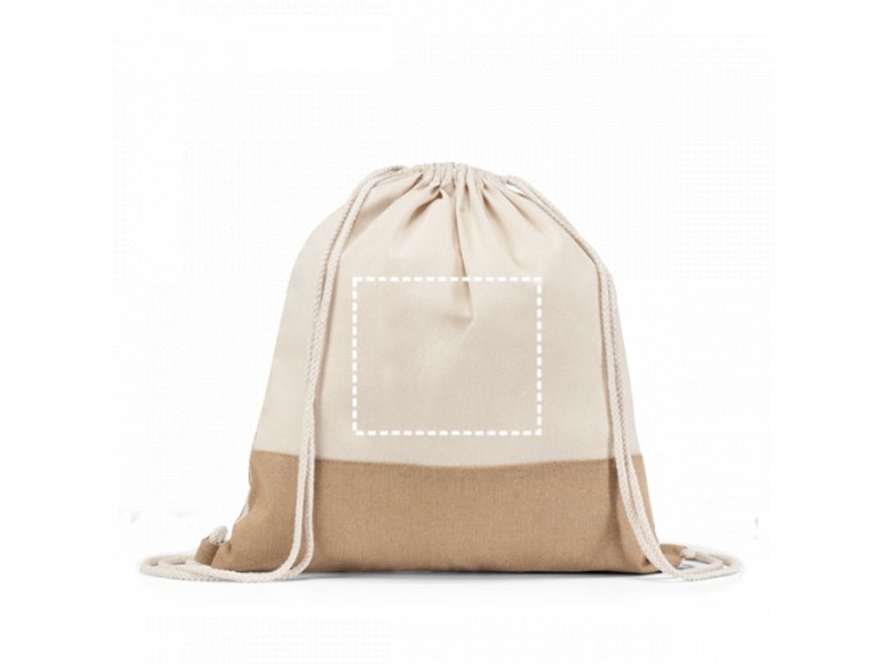 Сумка в формате рюкзака из 100% хлопка «SABLON», натуральный, хлопок