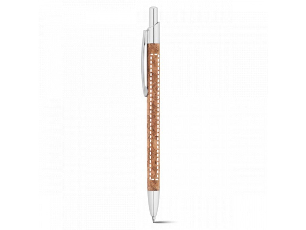 Шариковая ручка из пробки и алюминия «NATURA», натуральный, пробка