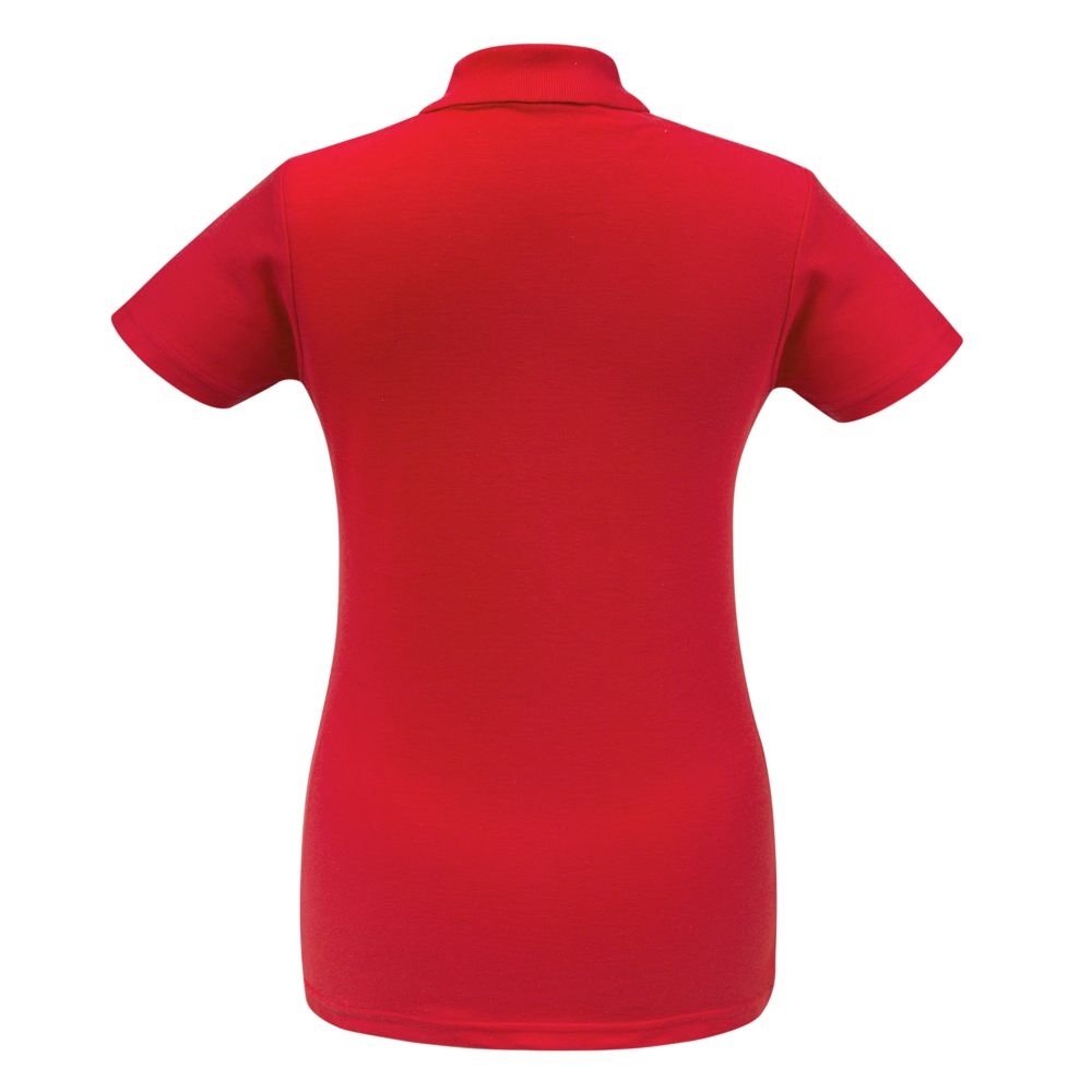 Рубашка поло женская ID.001 красная, красный, хлопок