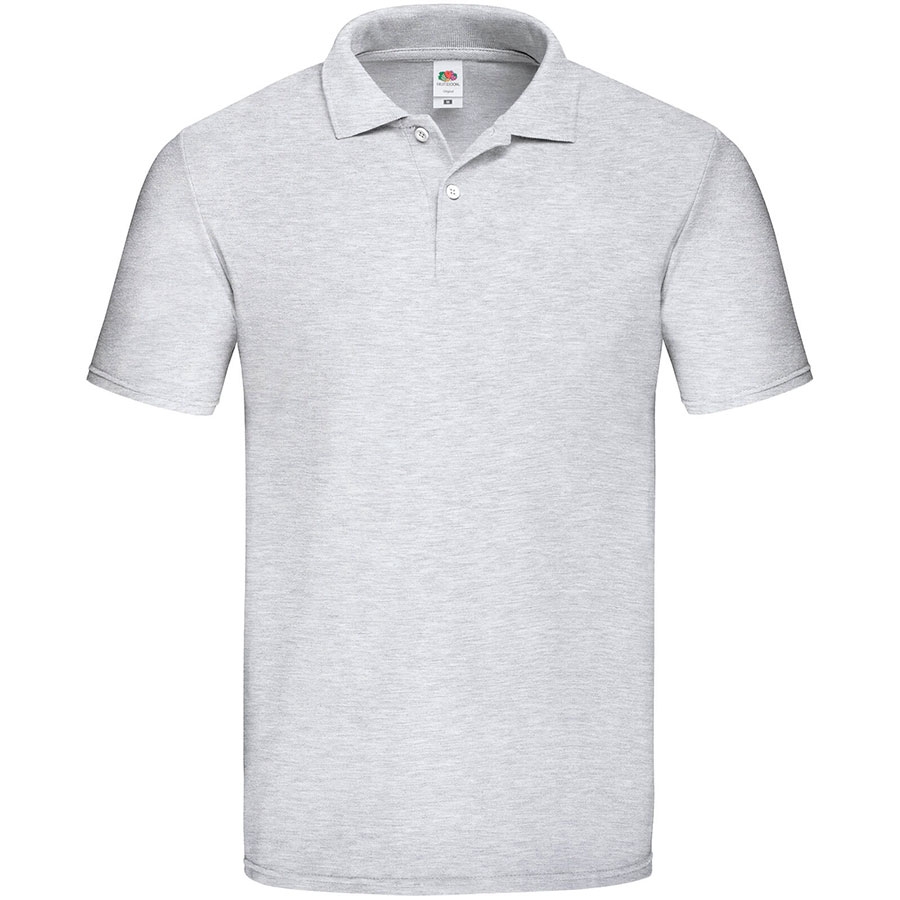 Поло мужское "Original Polo", серый меланж_2XL, 100% х/б, 185г/м², серый, 97% хлопок, 3% полиэстер