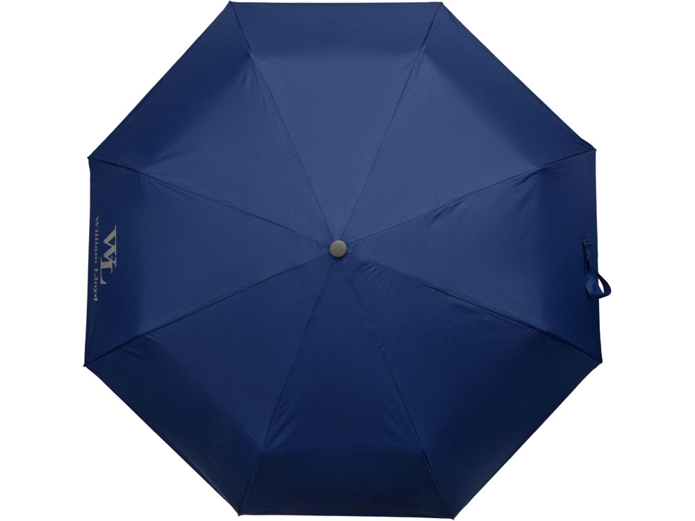 Зонт складной, синий, полиэстер