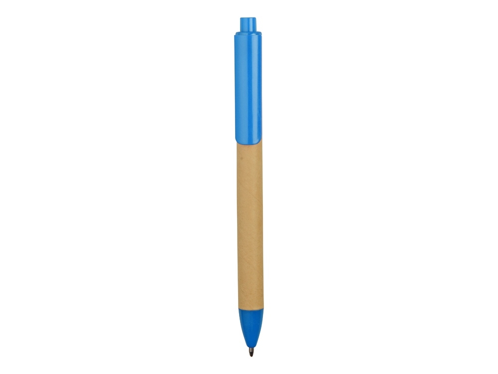 Ручка картонная шариковая «Эко 2.0», голубой, бежевый, пластик, картон