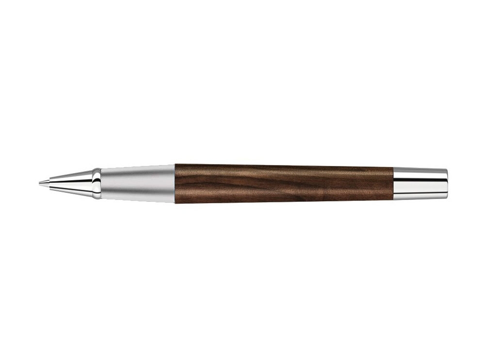 Ручка-роллер «Titan Wood R», коричневый, серебристый, дерево, металл