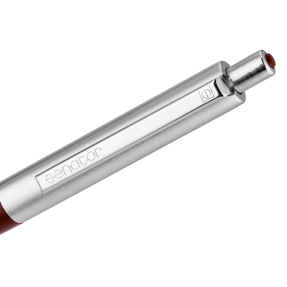 Ручка шариковая Senator Point Metal, красная, красный, пластик; металл