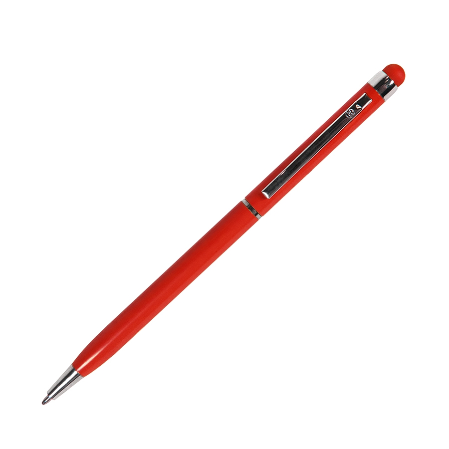 TOUCHWRITER, ручка шариковая со стилусом для сенсорных экранов, красный/хром, металл  , красный, алюминий