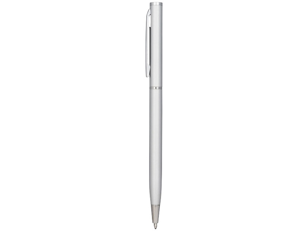 Ручка металлическая шариковая «Slim», серебристый, алюминий
