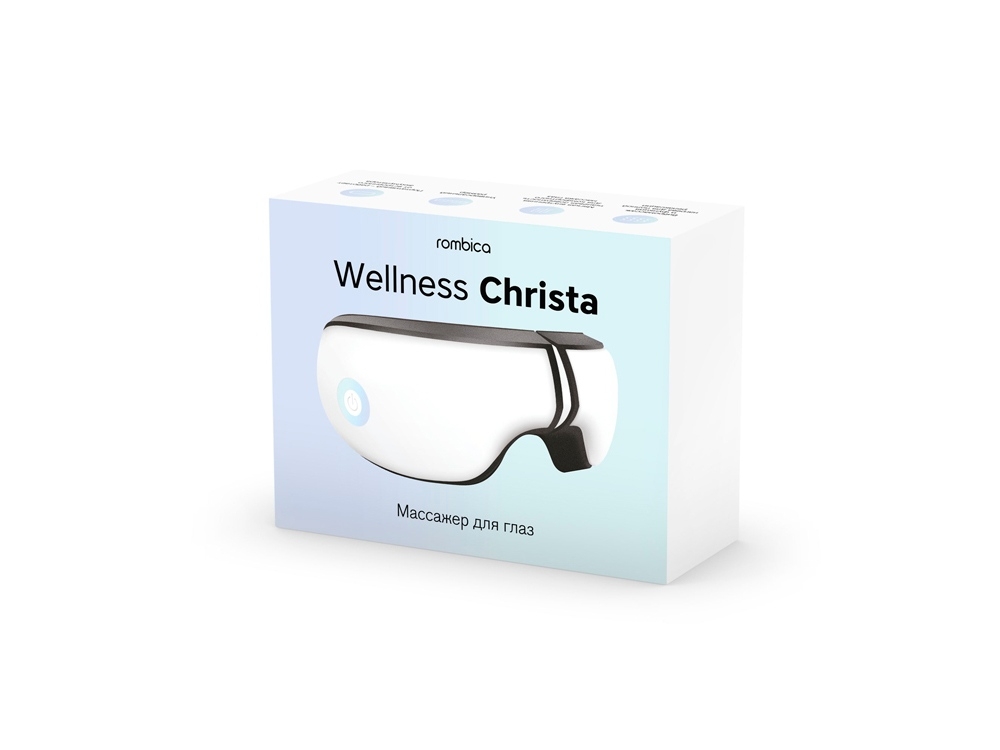 Массажер для глаз «Wellness Christa», черный, белый, пластик