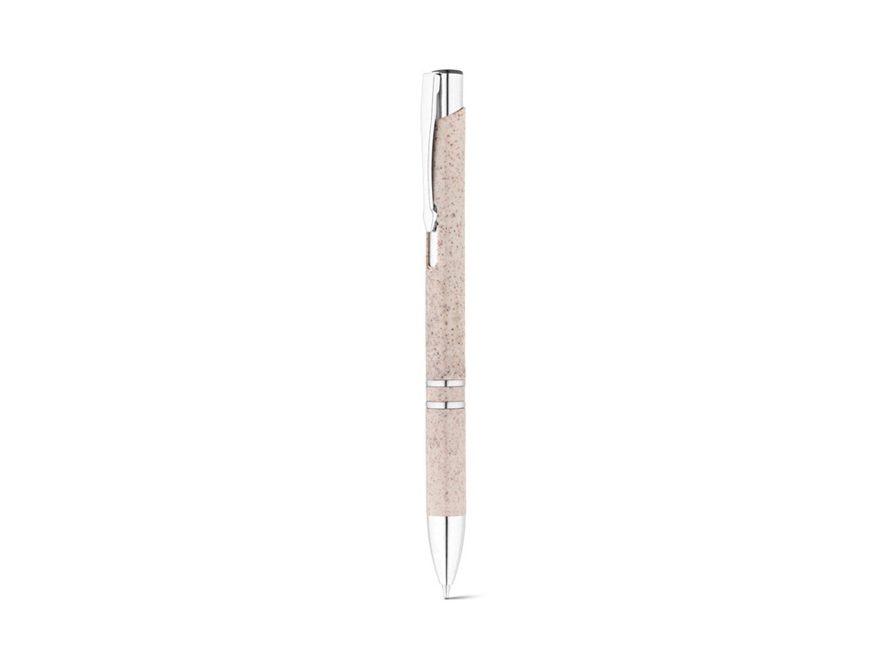 Ручка шариковая «BETA WHEAT», серебристый, пластик, растительные волокна