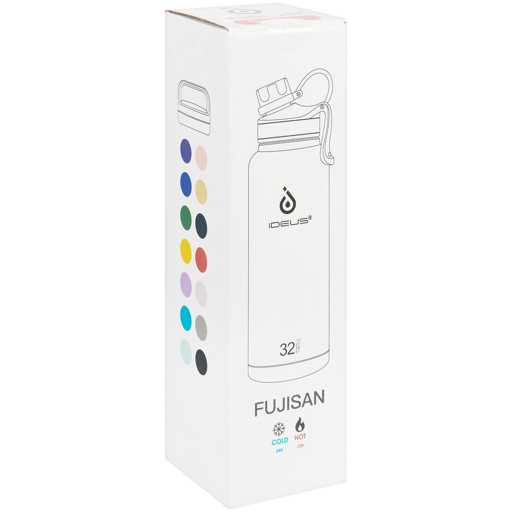 Термобутылка Fujisan XL, темно-синяя, синий