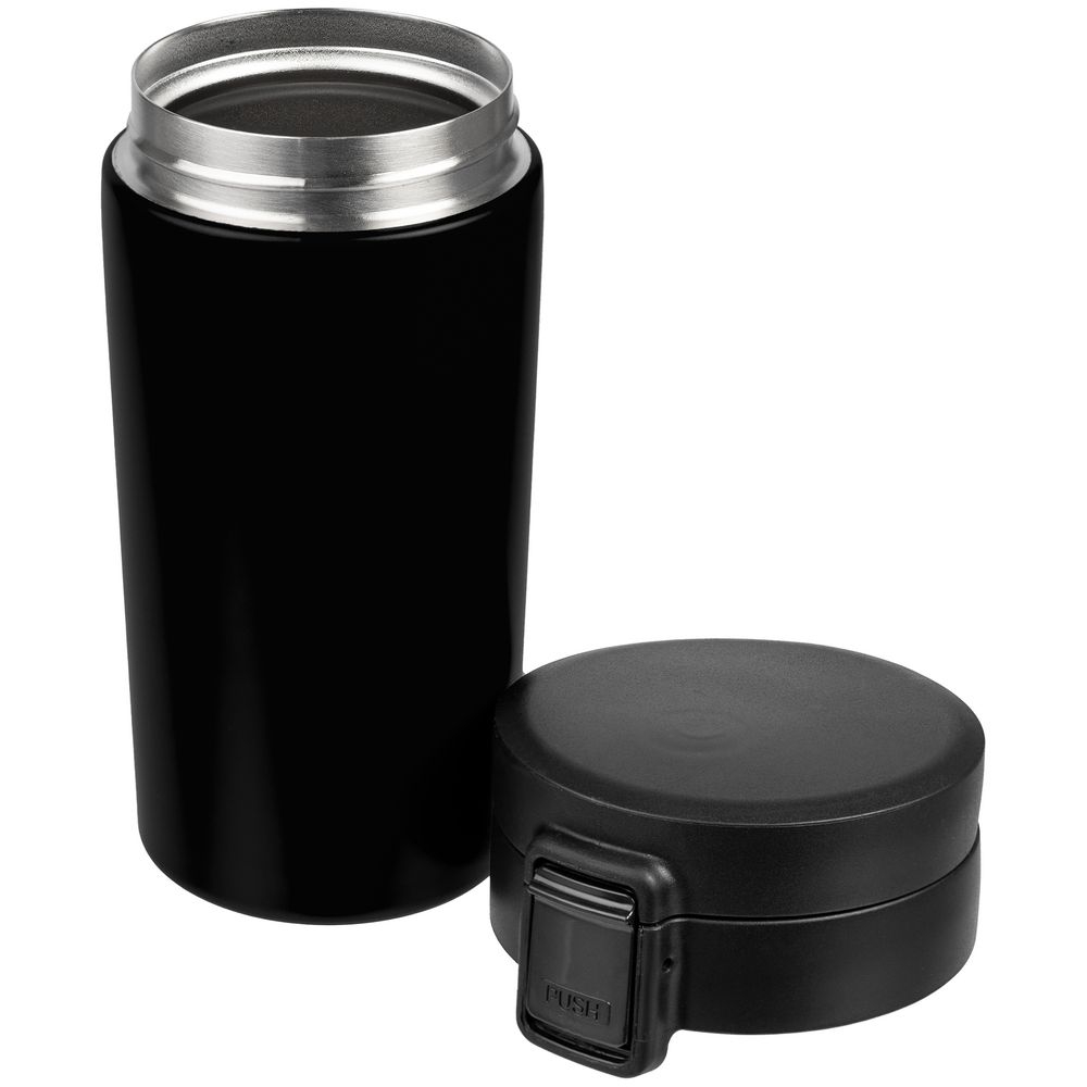 Термостакан с ситечком No Leak Infuser, черный, черный, корпус, пищевой, пищевая; крышка - пластик, ситечко - нержавеющая сталь
