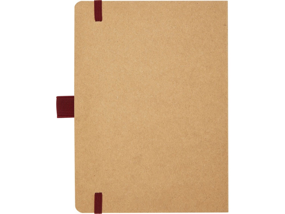 Блокнот В6 «Berk» из переработанной бумаги, красный, бумага, переработанный картон/бумага