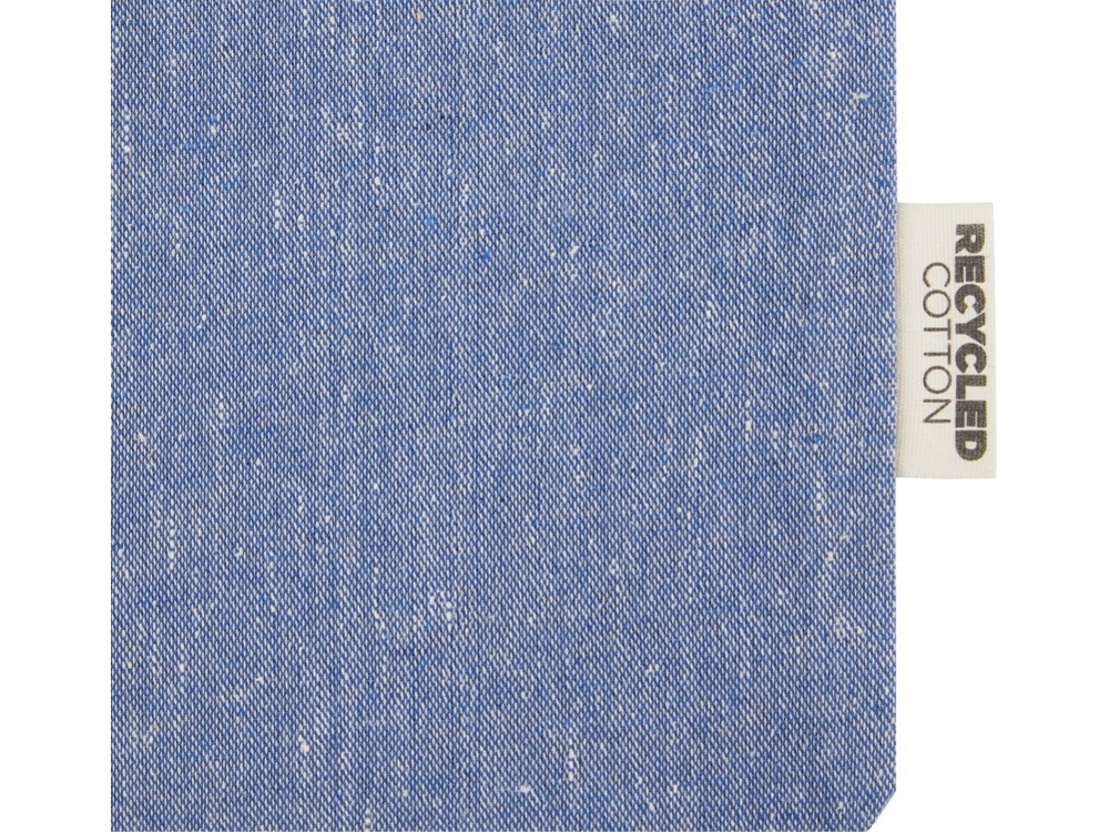 Средняя подарочная сумка «Pheebs» из переработанного хлопка 1,5 л, синий, переработанный хлопок