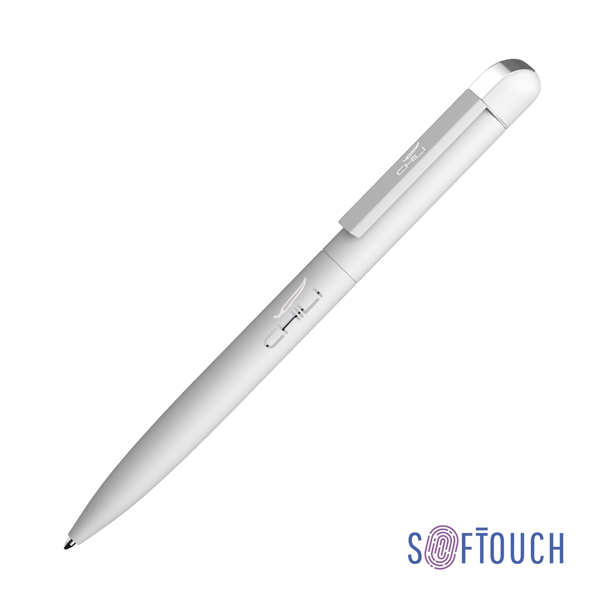 Ручка шариковая "Jupiter", покрытие soft touch, белый, металл/soft touch