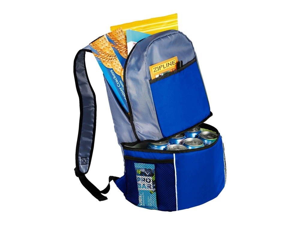 Рюкзак-холодильник «Sea Isle», синий, серый, полиэстер