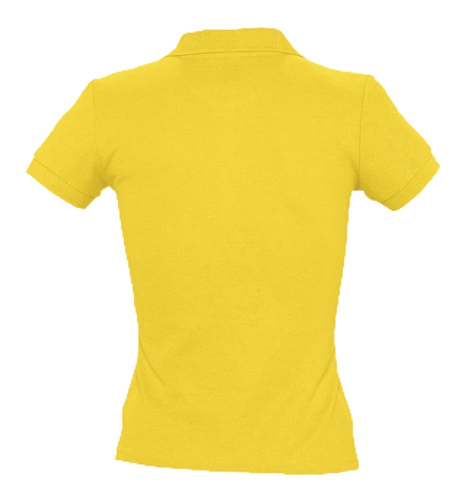Рубашка поло женская People 210, желтая, желтый, хлопок