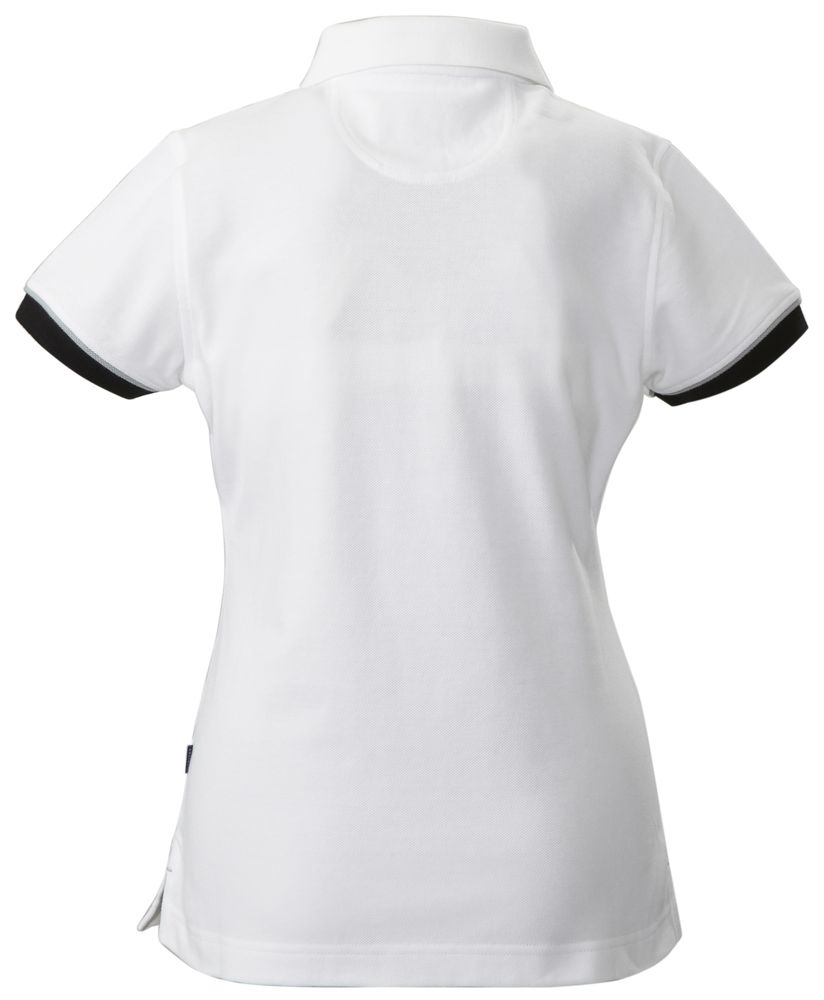 Рубашка поло женская Antreville, белая, белый, пике; хлопок 100%, плотность 240 г/м²