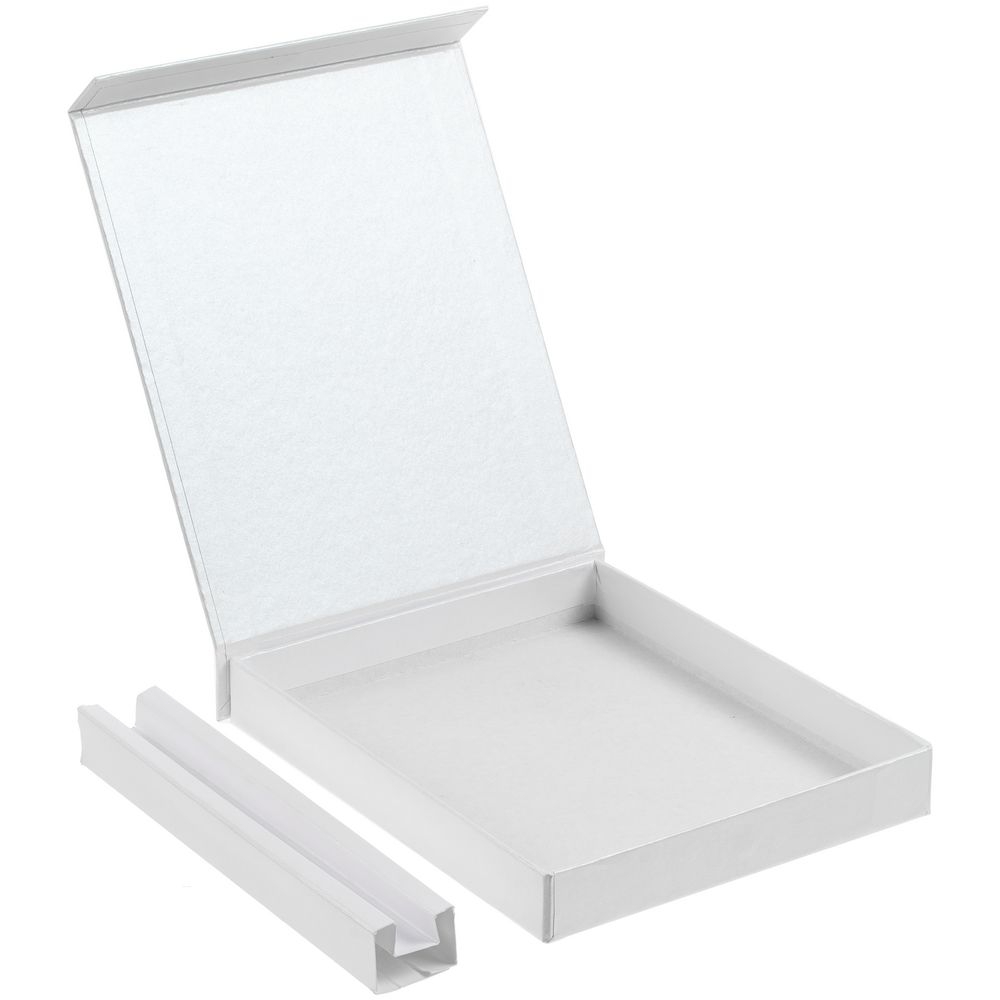 Коробка Shade под блокнот и ручку, белая, белый, картон