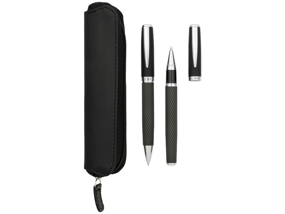 Подарочный набор ручек «Carbon», черный, металл