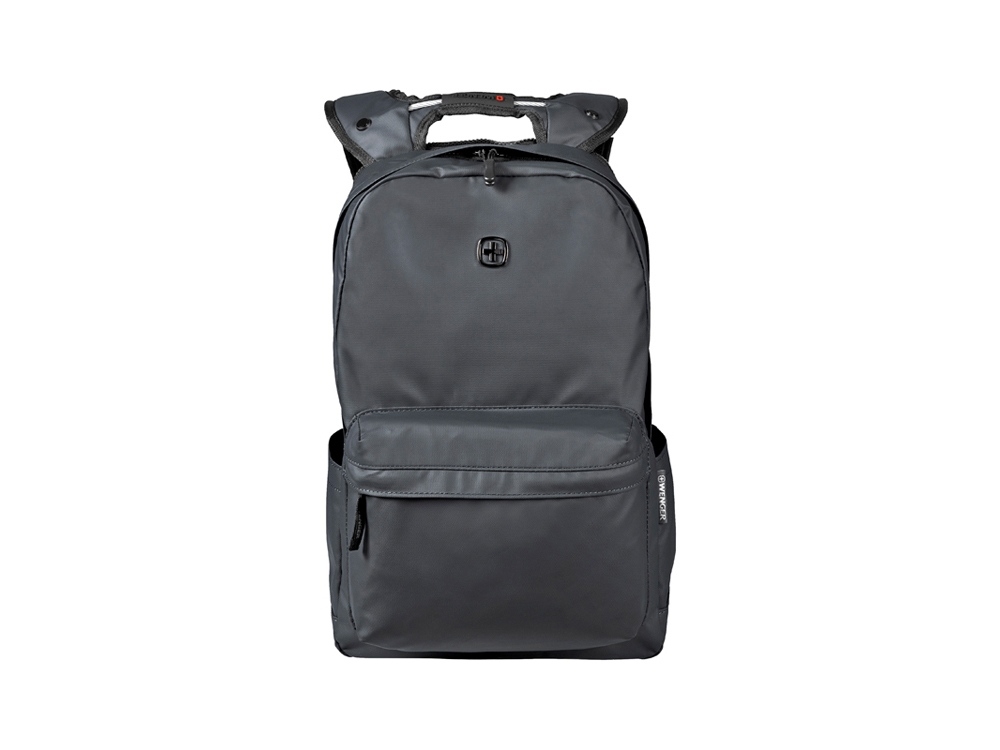 Рюкзак с отделением для ноутбука 14" и с водоотталкивающим покрытием, черный, полиэстер