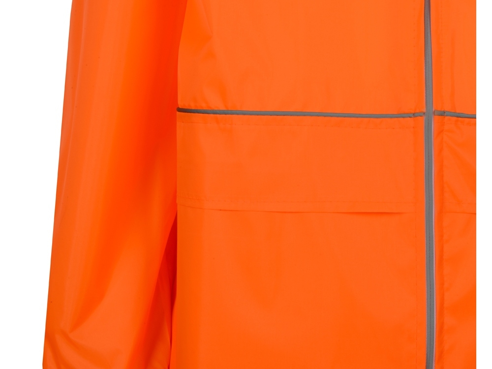 Дождевик со светоотражающими кантами «Sunshine», оранжевый, полиэстер