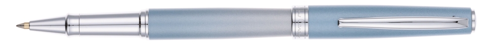 Ручка-роллер Pierre Cardin TENDRESSE, цвет - серебряный и голубой. Упаковка E., голубой, латунь