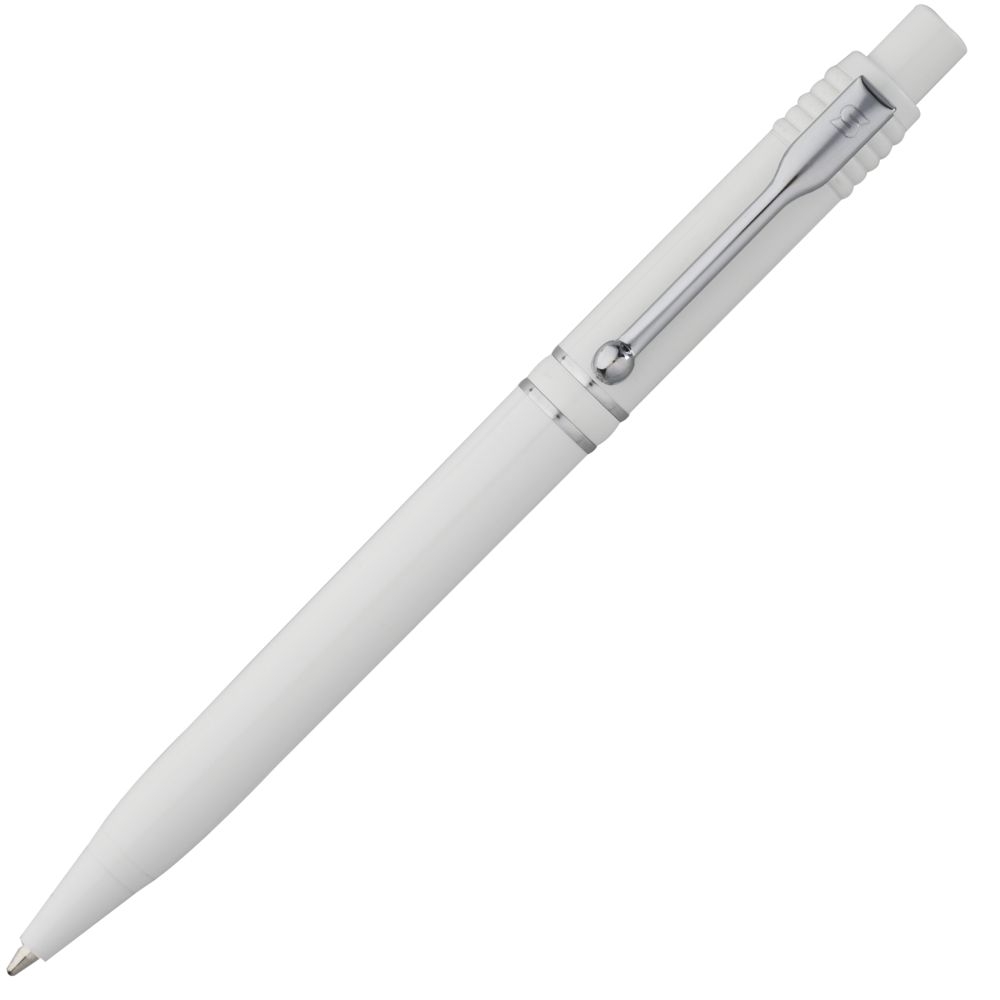 Ручка шариковая Raja, белая, белый, пластик; металл