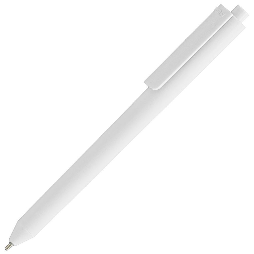 Ручка шариковая Pigra P03 Mat, белая, белый, пластик