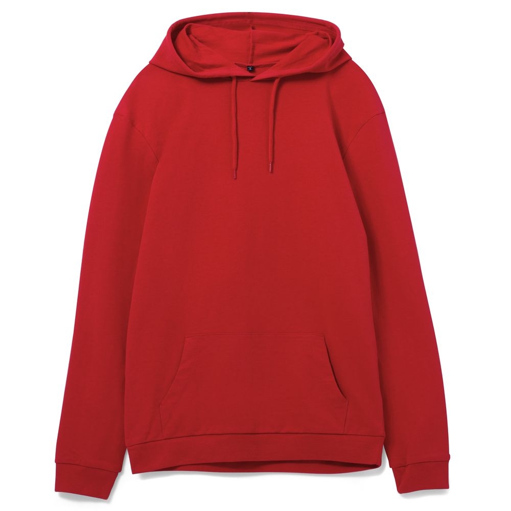 Толстовка с капюшоном унисекс Hoodie, красная, красный, плотность 280 г/м², хлопок 80%; полиэстер 20%