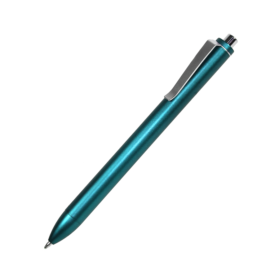 M2, ручка шариковая, бирюзовый, пластик, металл, голубой, пластик, металл