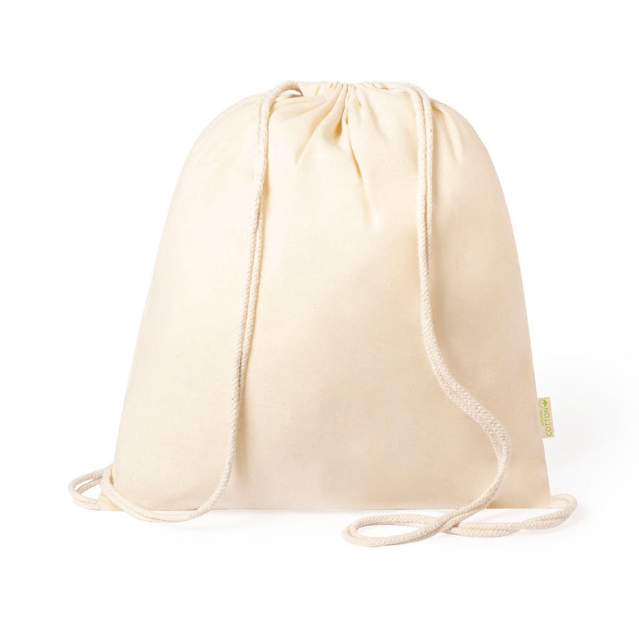 Рюкзак "Tibak", бежевый, 42x38 см, 100% органический хлопок, 120 г/м2, бежевый, 100% органический хлопок
