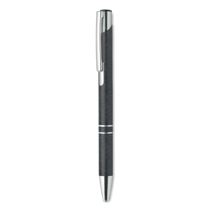 Ручка из зерноволокна и ПП, черный, пластик