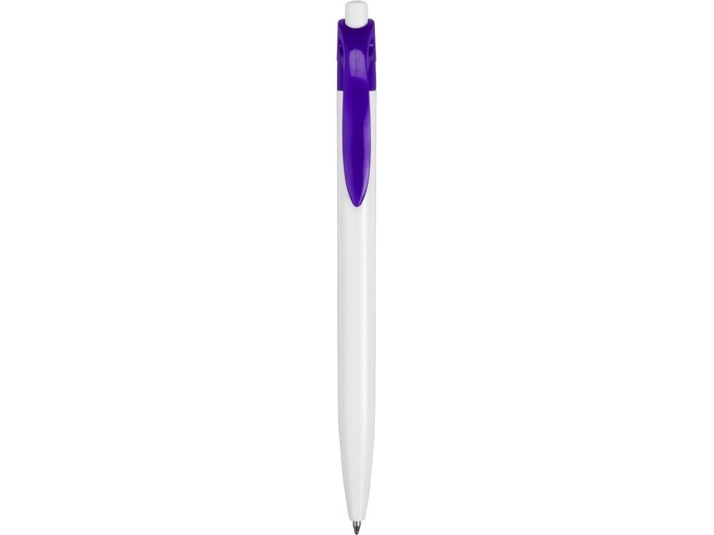 Ручка пластиковая шариковая «Какаду», белый, фиолетовый, пластик
