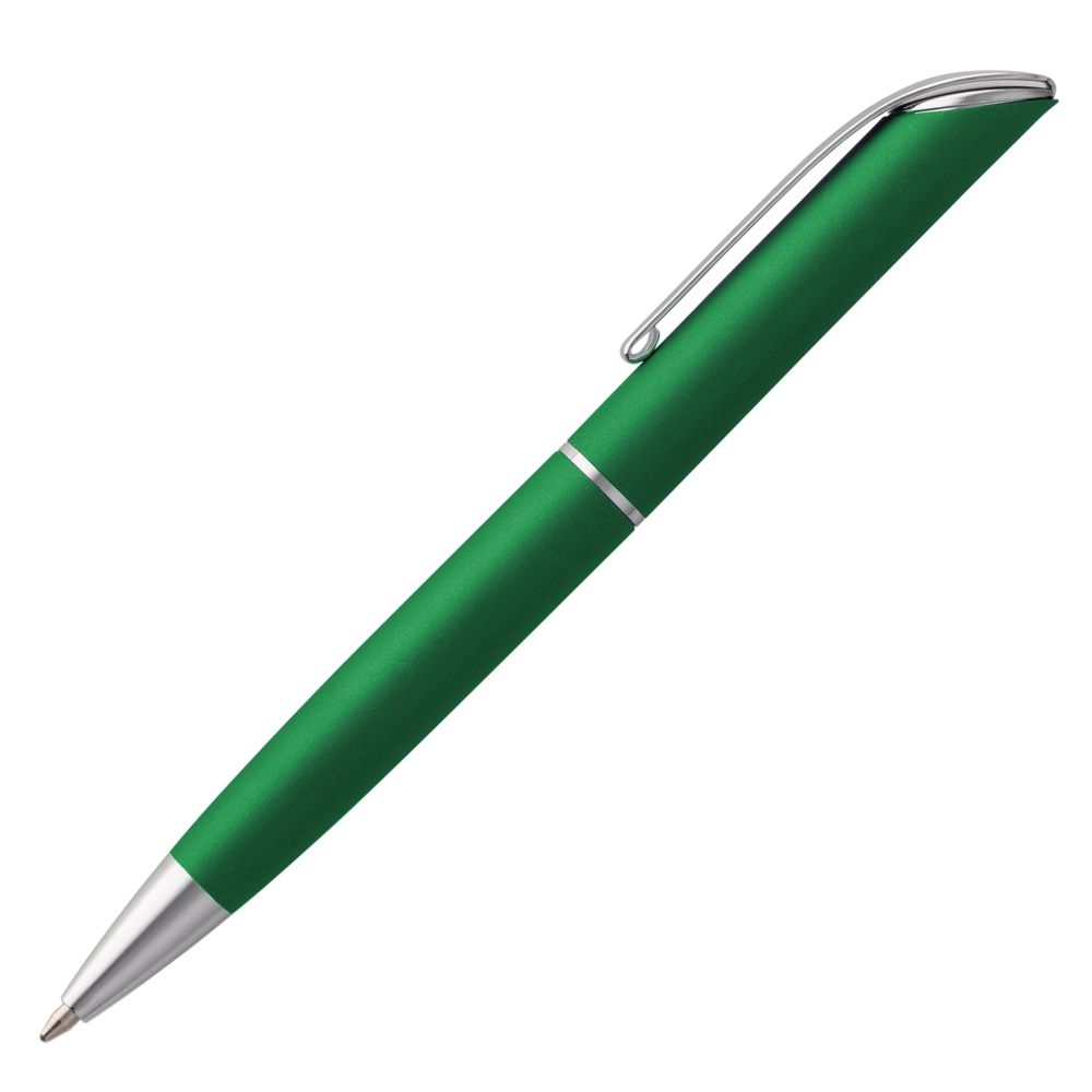 Ручка шариковая Glide, зеленая, зеленый, алюминий