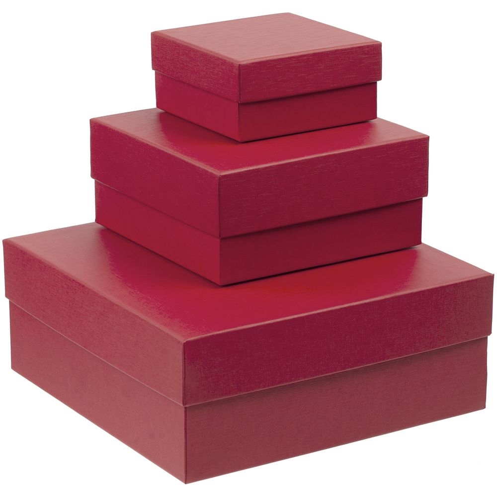 Коробка Emmet, средняя, красная, красный, картон