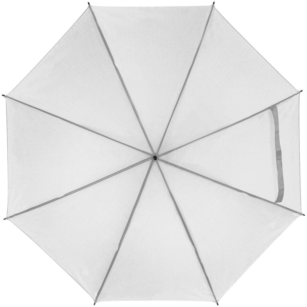 Зонт-трость Lido, белый, белый, полиэстер