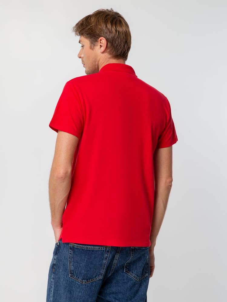 Рубашка поло мужская Spring 210, красная, красный, хлопок