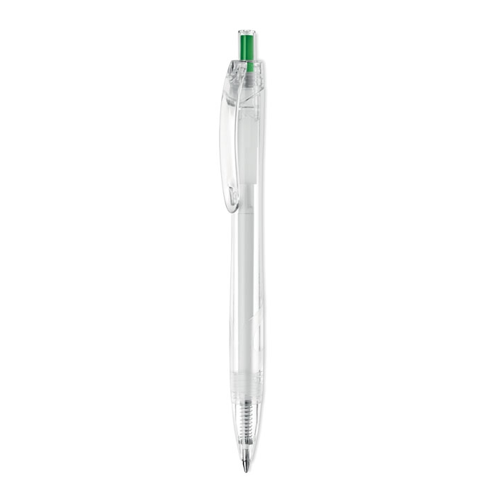 Ручка RPET, зеленый, pet-пластик