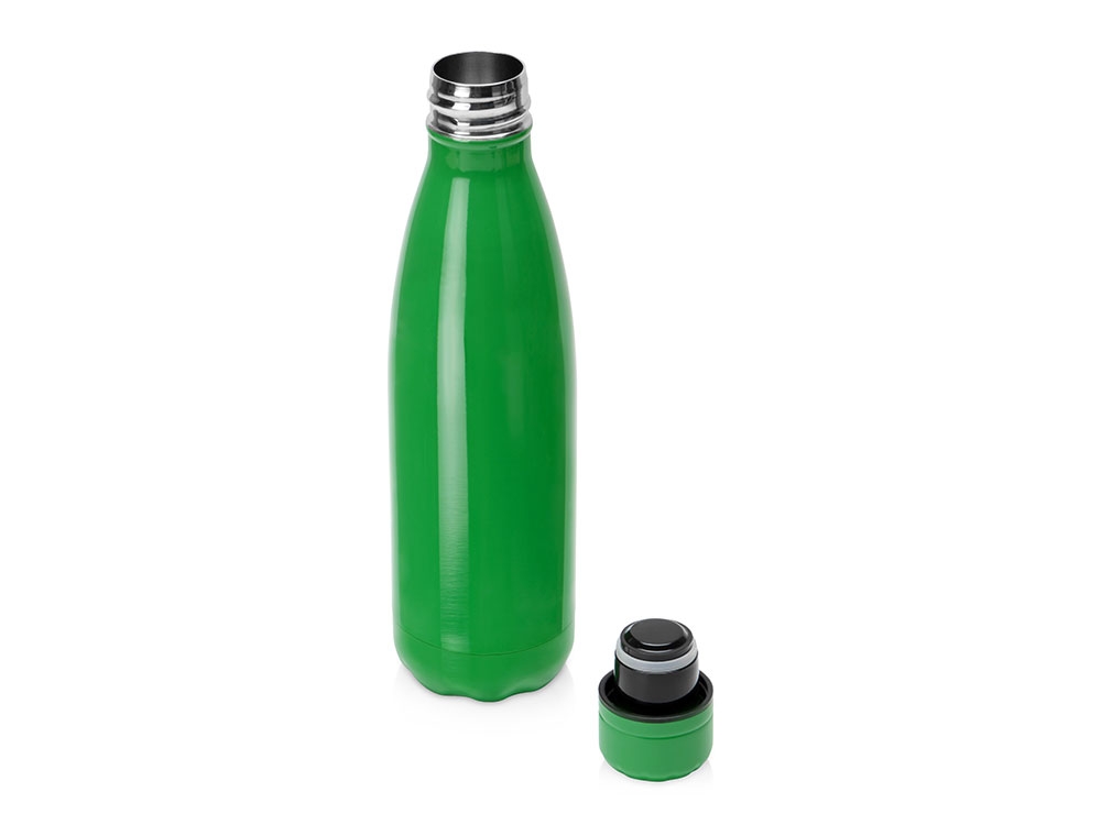 Термобутылка «Актив», зеленый, металл