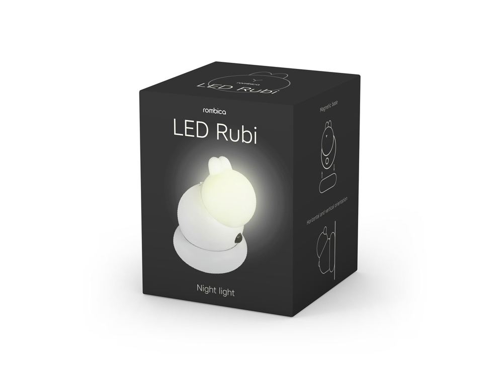 Ночник «LED Rubi», белый, пвх