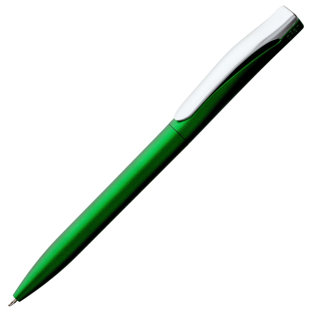 Ручка шариковая Pin Silver, зеленый металлик, зеленый, пластик